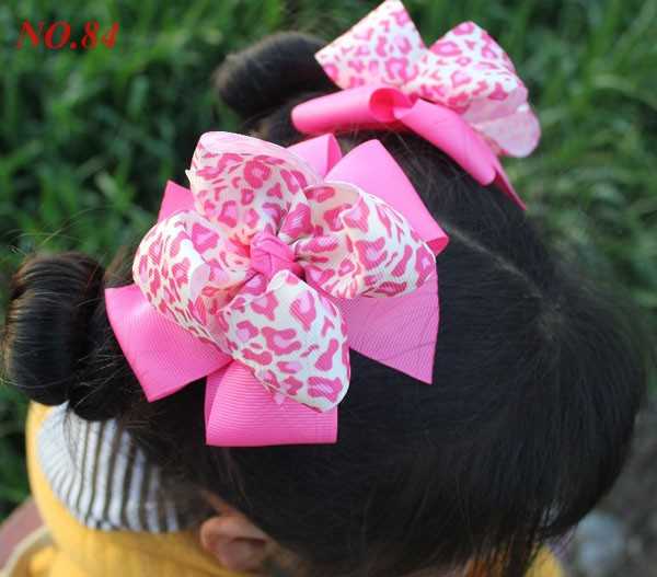 4.5'' big layered hair bows girl hair clips