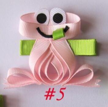 Frog--Sculpture hair bows style boutique hair bow