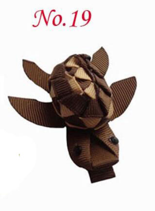Tortoise--Sculpture hair bows style boutique hair bow