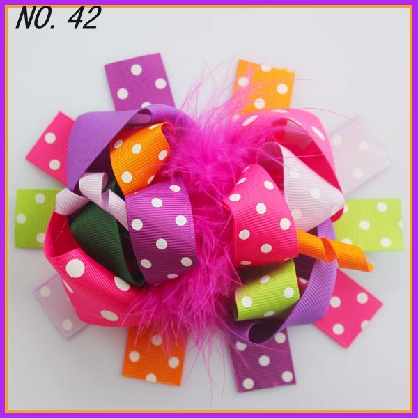 5-6''boutique funky fun hair bows popular hair bows