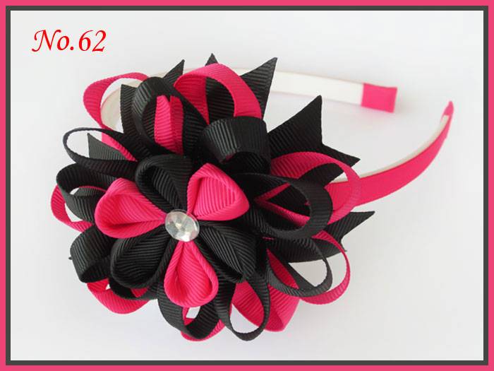 Girl Modern Style Headband 3.5" A- Bird's Nest Hair Bow