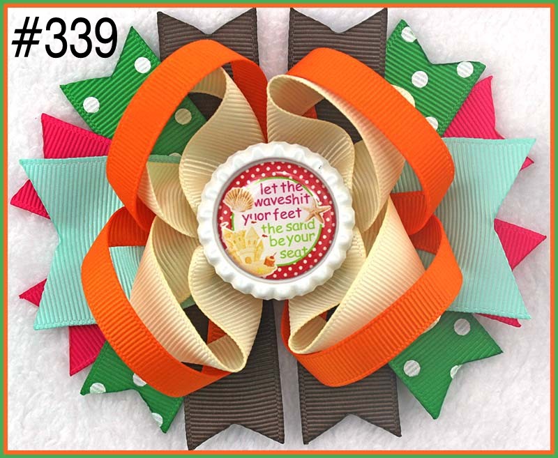 4.5" Inspired Boutique Layered Hair Bow birthday hair bows girl
