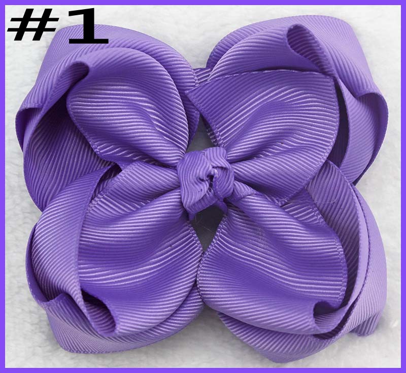 4'' double layered boutique hair bows