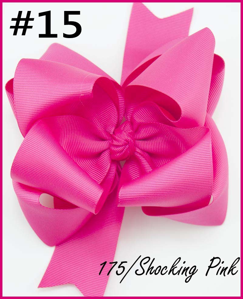 6'' double layered solid loopy hair bows