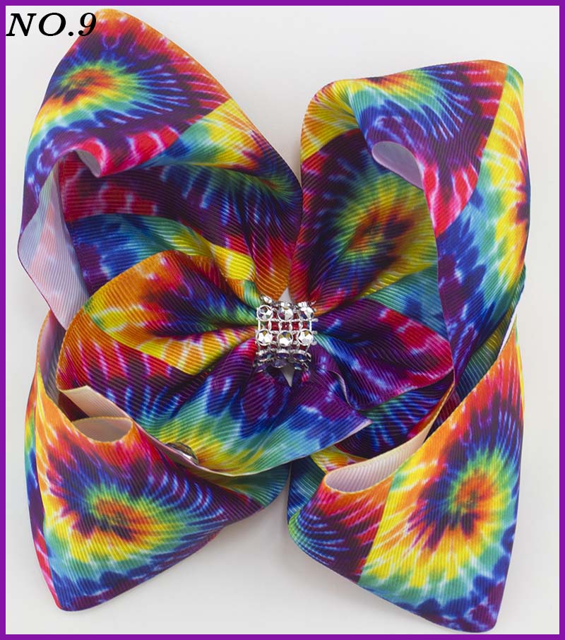8'' rainbows hair bows big boutique hair bows jojo hair bows