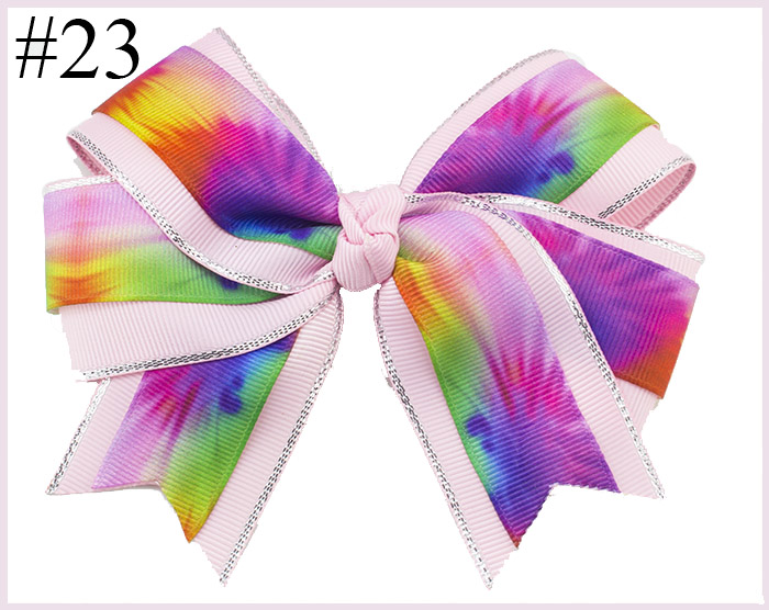 4-4.5'' unicorn cheerleading hair bows cartoon cheer hair clips