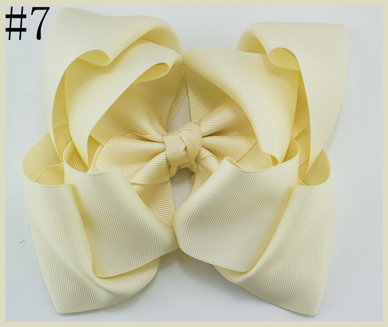 7-8'' double layered boutique hair bows stacked ABC hair bows