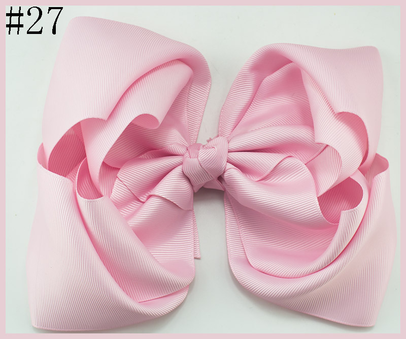 7-8'' double layered boutique hair bows stacked ABC hair bows