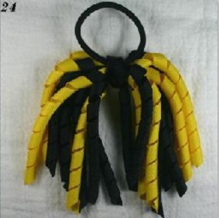 6'' korker ponytail streamer korker hair bows