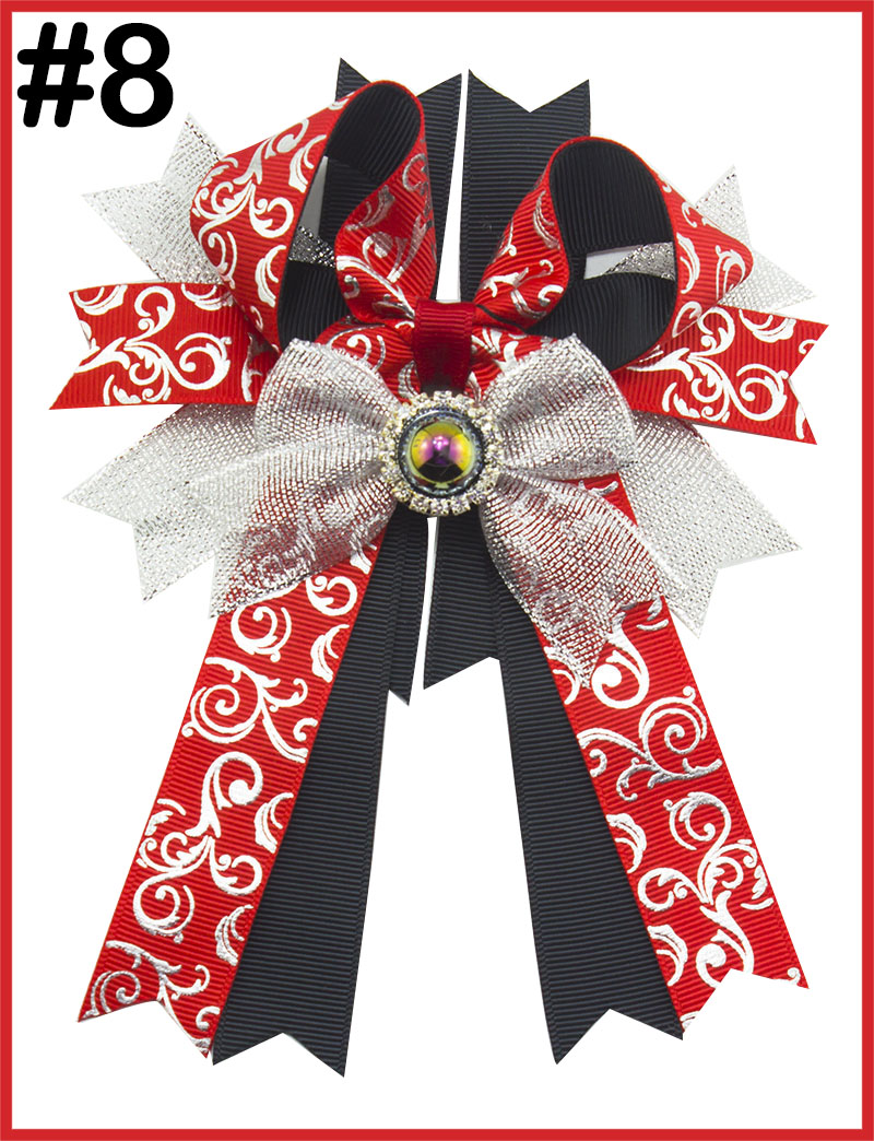 5-6'' long tailed hair bows girl hair accessories school big bow