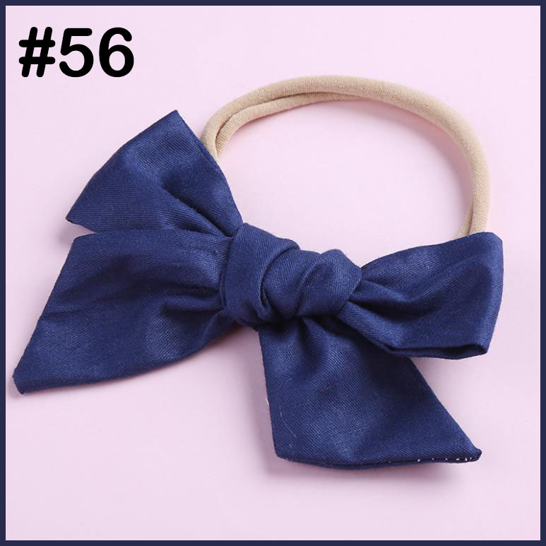 100% cotton baby bows cotton Fabric Bow Nylon One Size