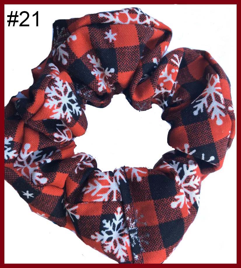 inspired scrunchies christmas Scrunchie Check Large Plaid Hair