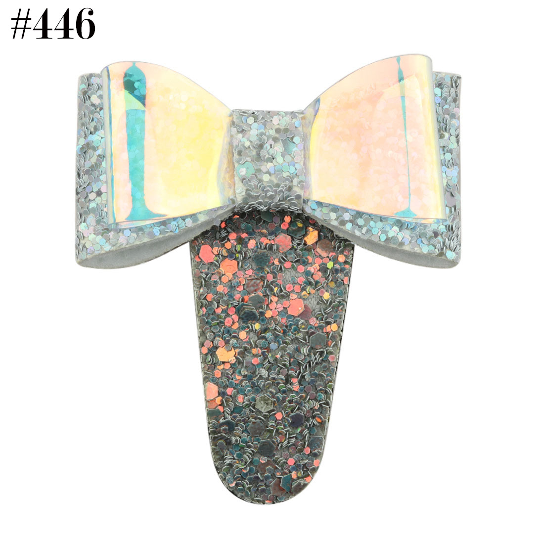 PVC Sequin bowknot glitter snap Clips