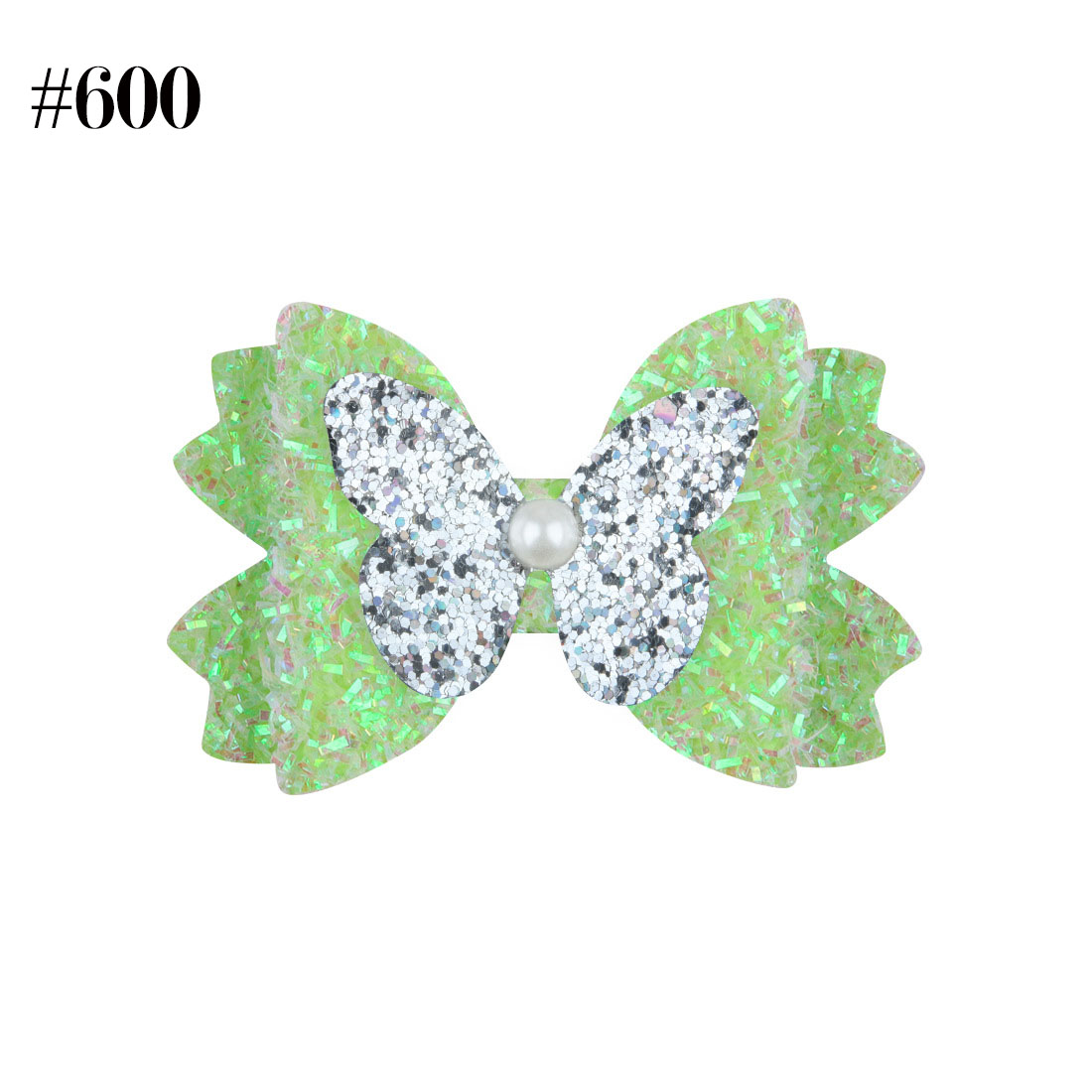 party glitter butterfly bow hair bows