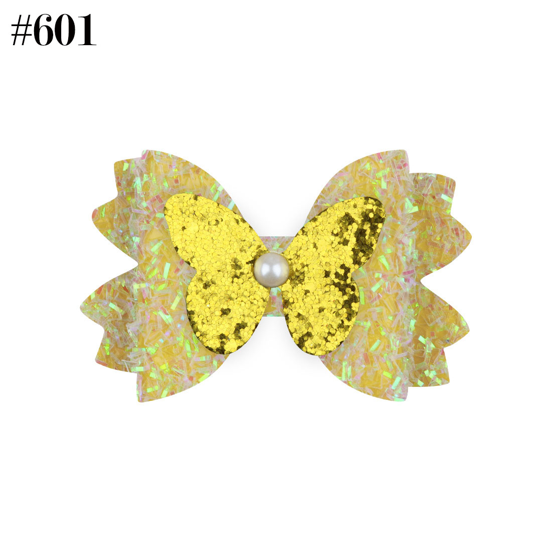party glitter butterfly bow hair bows