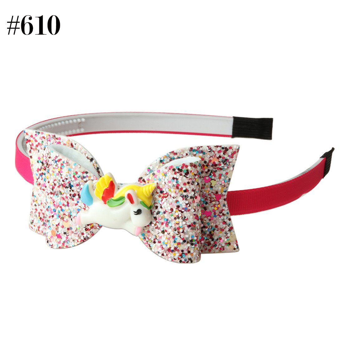 Glitter colorful Bow Cute Unicorn Headbands