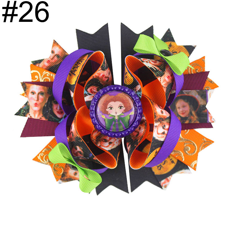 4-5'' inspired hair bow witch fall hair bow halloween bow