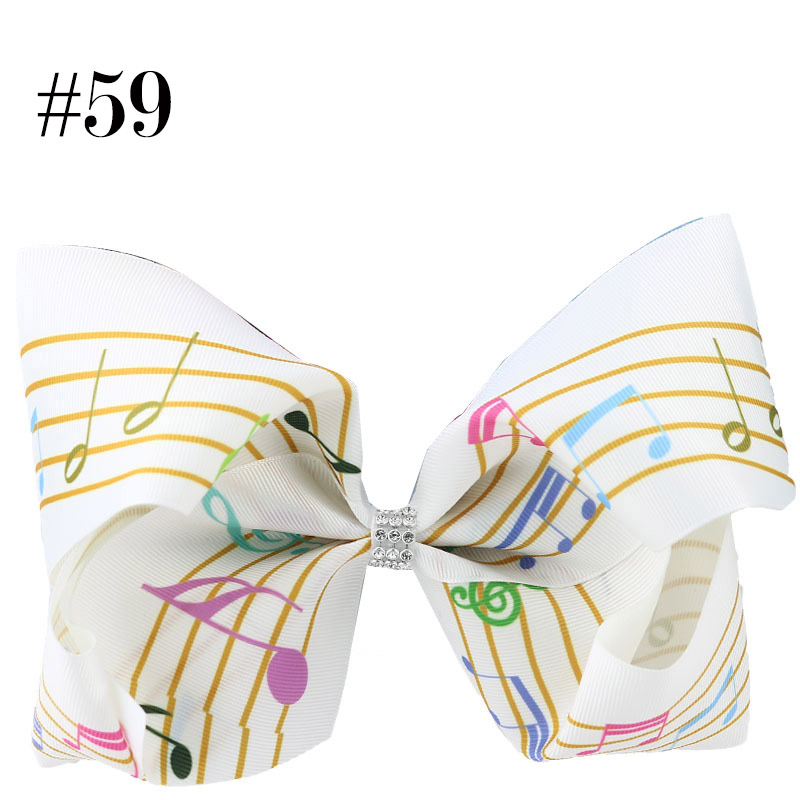 8inch piano music handmade boutique hair bow