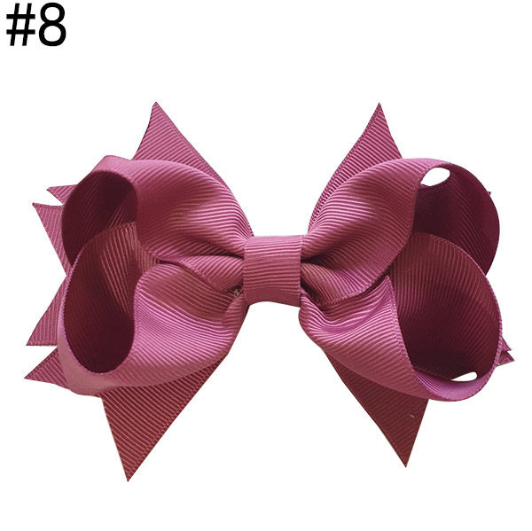 Boutique Hair Bow 4" Hair Bows Clip Accessories With Clip