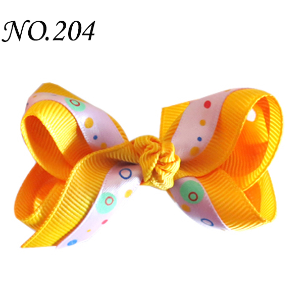 2.75\'\' boutique double abc girl hair Bows Accessories With ClipP