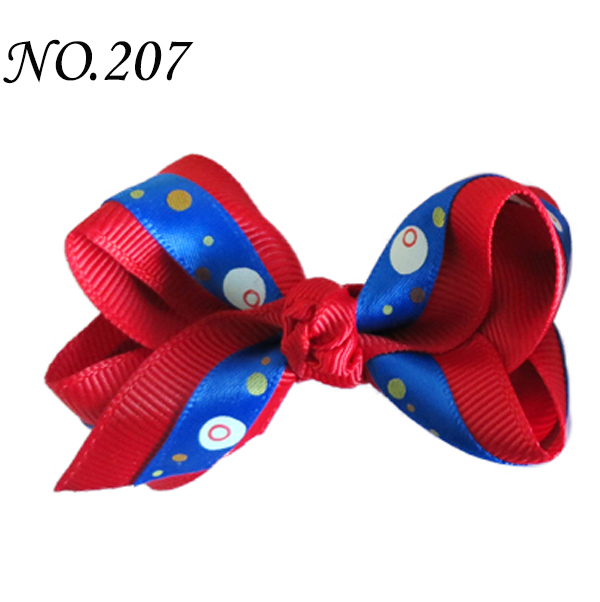 2.75'' boutique double abc girl hair Bows Accessories With ClipP