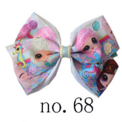 Girl 4.5" New Angel Hair Bow Clip inspired boutique girl hair