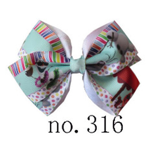 Girl 4.5\" New Angel Hair Bow Clip inspired boutique girl hair