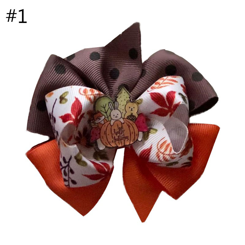 4'' summer pigtail hair bows boutique girl Accessories With Cli