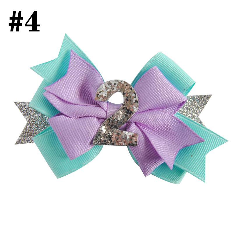 3.5'' birthday boutique girl hair Bows Accessories With Clip