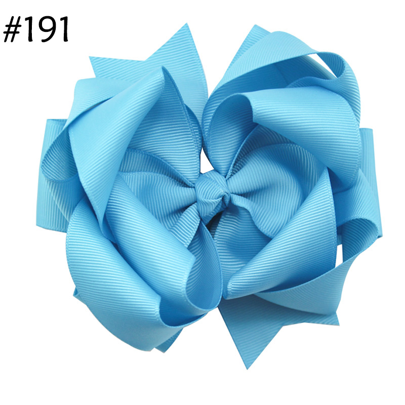 5'' stacked boutique hair bows for girls toddle hair accessories