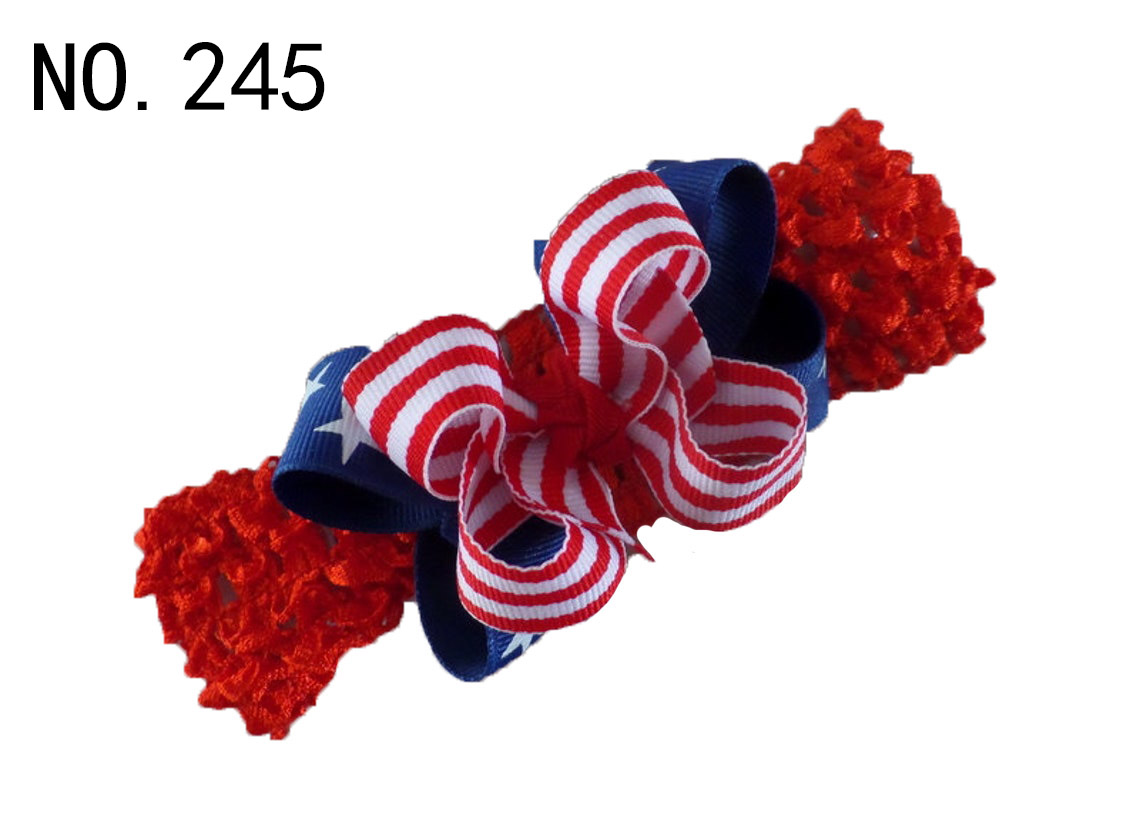 4th Of July Bow Independence Day Hair Bow