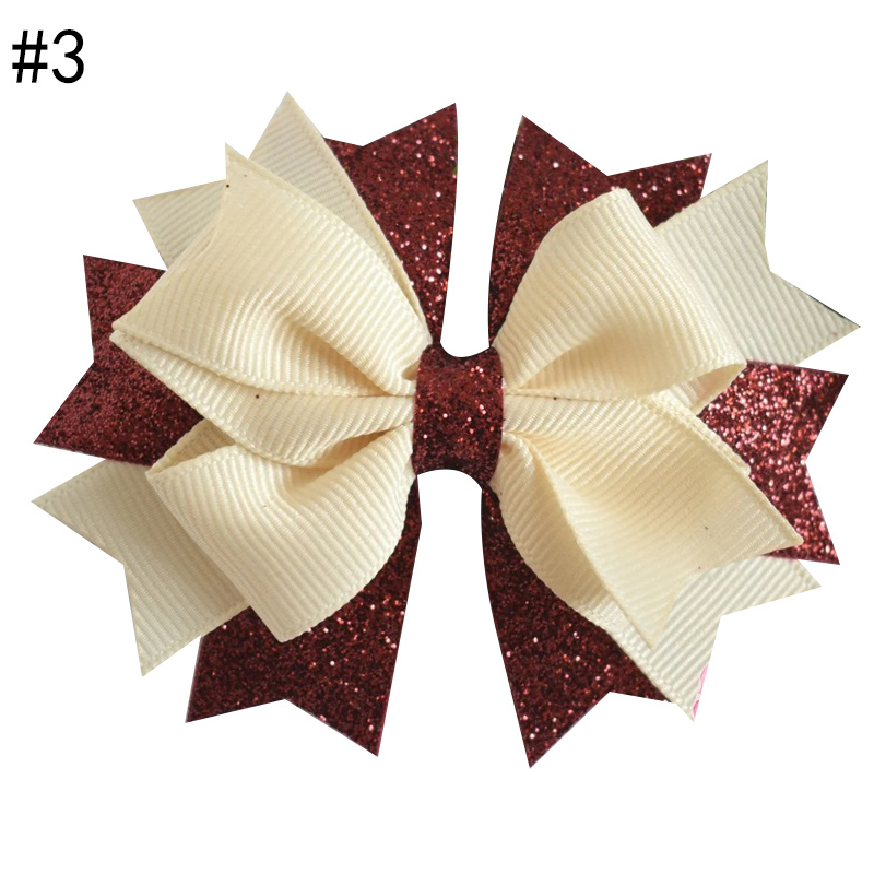 Christmas Bows large gold glitter for holiday