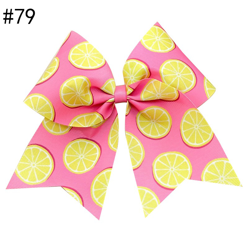 7 Inch Large Hair Bows With Tie Cheerleading