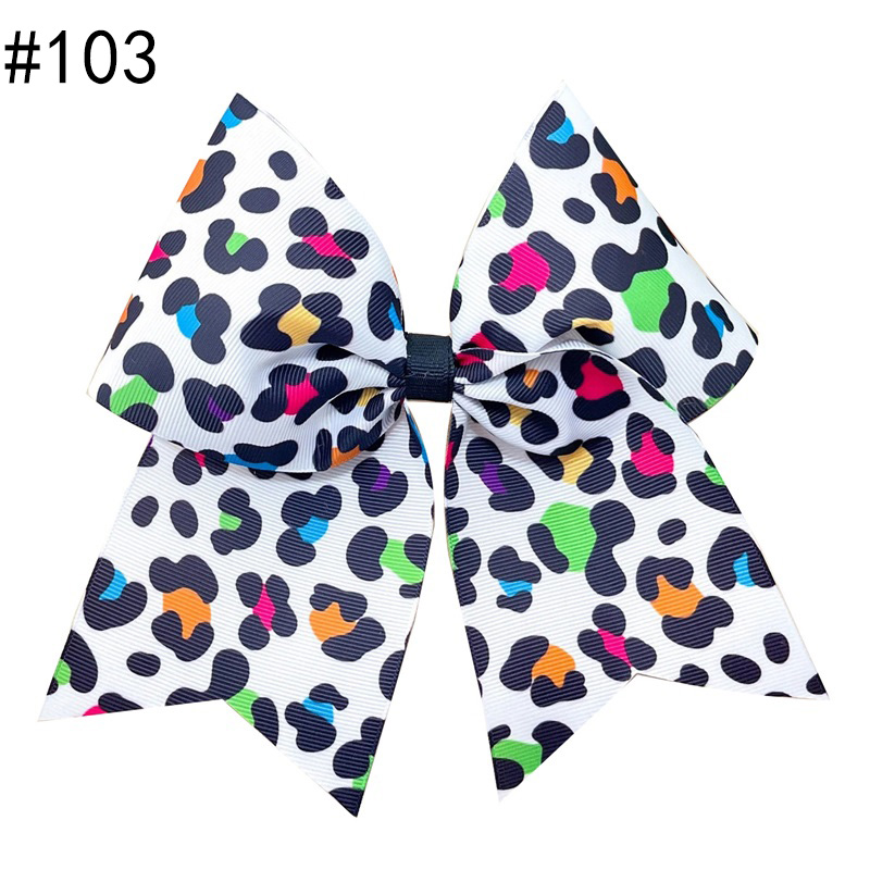 7 Inch Large Hair Bows With Tie Cheerleading
