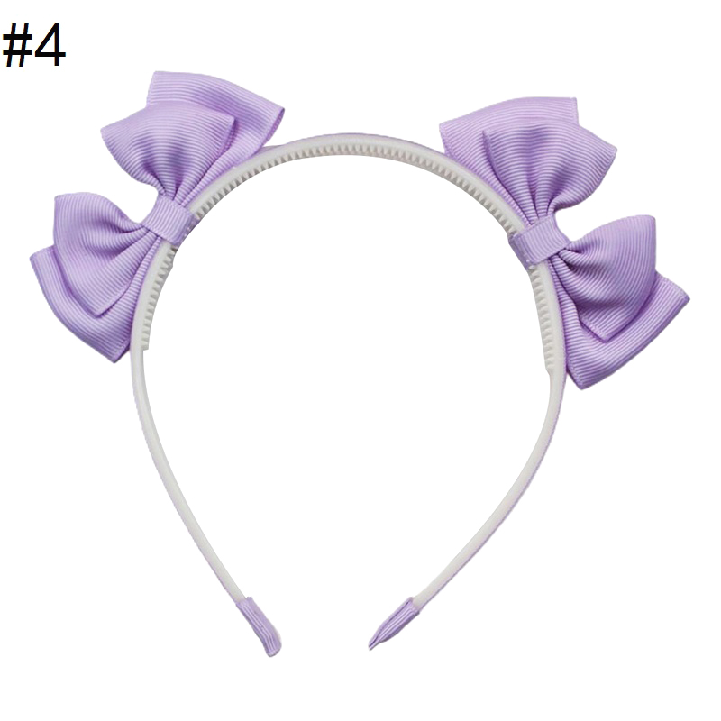 3\'\' girl headbands ribbon grosgrain hard headband