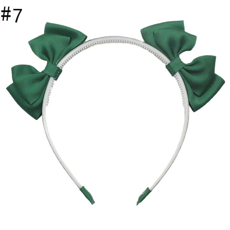 3'' girl headbands ribbon grosgrain hard headband