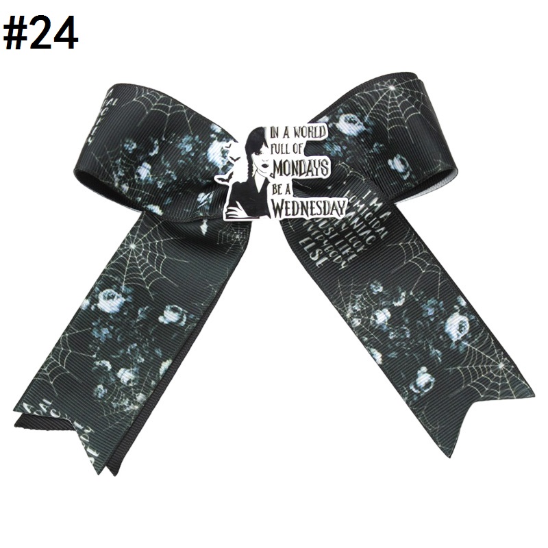 Wednesday inspired bow Addams family boutique Hair bows