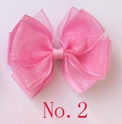 3 inches aby Organza Grosgrain hairbows