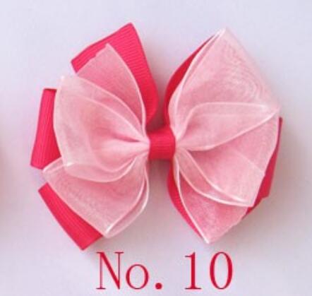 3 inches aby Organza Grosgrain Hairbows