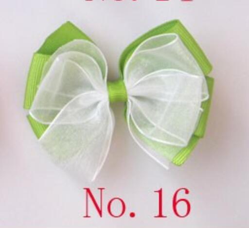 3 inches aby Organza Grosgrain Hairbows