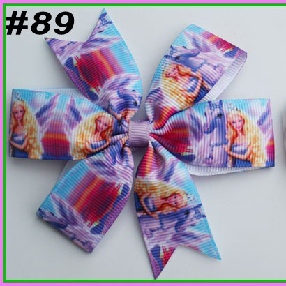 character pinwheel hair bows