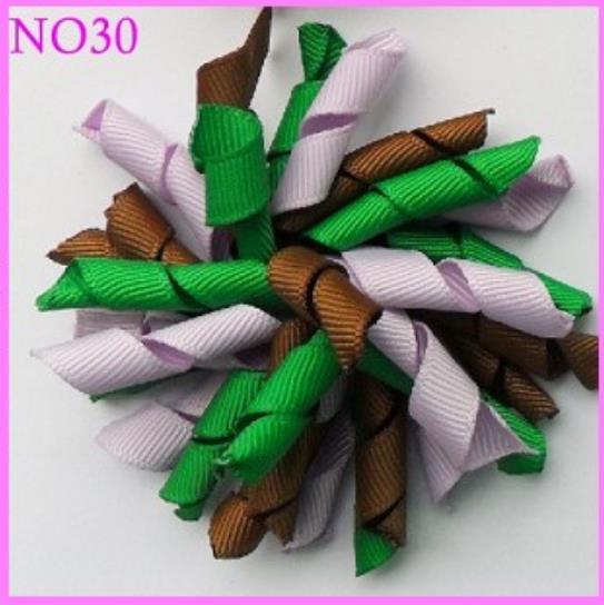3.5\'\' korker hair clips (SEW ONES) mix color korker hair bow